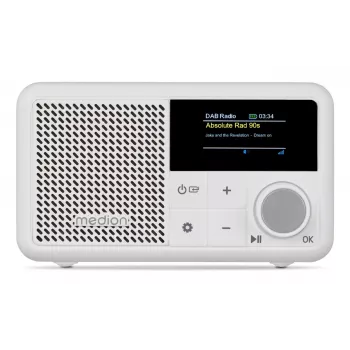 MEDION LIFE S66822 Pārnēsājams DAB+ radio balts
