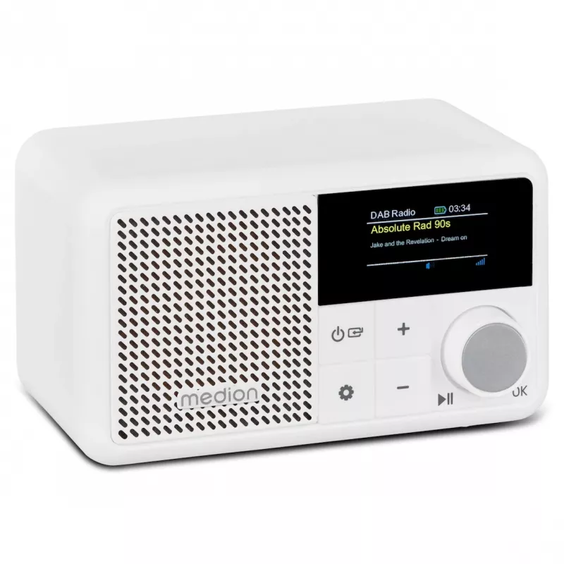 MEDION LIFE S66822 Pārnēsājams DAB+ radio balts