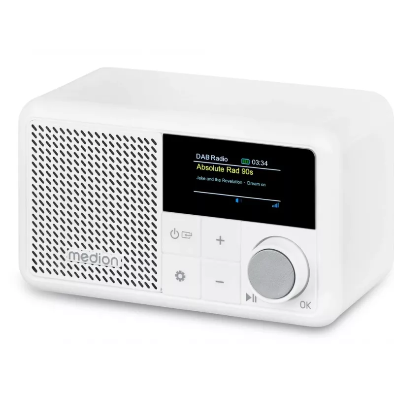 MEDION LIFE S66822 Pārnēsājams DAB+ radio balts