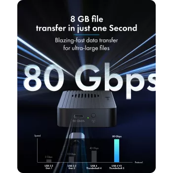 ICY BOX Diamond Case 1980 M.2 NVMe SSD korpuss ar Thunderbolt 5 tehnoloģiju un pārraides ātrumu līdz 80 Gbps