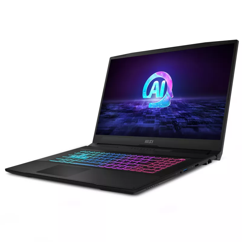 MSI Katana A17 AI B8VF-835NL AMD Ryzen™ 9 8945HS klēpjdators 43.9 cm (17.3 collu) Full HD 16 GB DDR5-SDRAM 1 TB SSD NVIDIA GeForce RTX 4060 Wi-Fi 6E (802.11ax) Windows 11 Home Melns