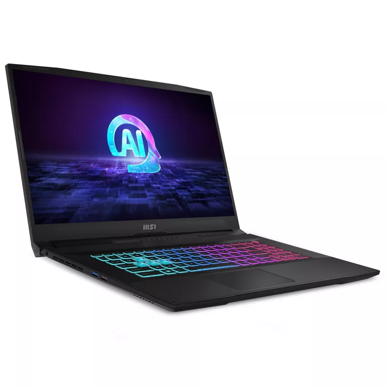MSI Katana A17 AI B8VF-835NL AMD Ryzen™ 9 8945HS klēpjdators 43.9 cm (17.3 collu) Full HD 16 GB DDR5-SDRAM 1 TB SSD NVIDIA GeForce RTX 4060 Wi-Fi 6E (802.11ax) Windows 11 Home Melns