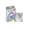 Datora korpusa ventilators MSI MAG F120 ARGB WHITE — 120 mm, 1300 RPM, hidrauliskais gultnis
