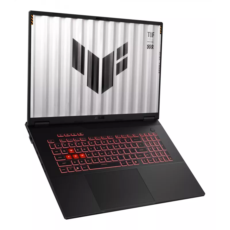 ASUS TUF Gaming A18 TUF808UM-DICS8103W AMD Ryzen 7 260 klēpjdators 45.7 cm (18 collu) WUXGA 32 GB DDR5-SDRAM 1 TB SSD NVIDIA GeForce RTX 5060 Wi-Fi 6E (802.11ax) Windows 11 Home Melns, Pelēks
