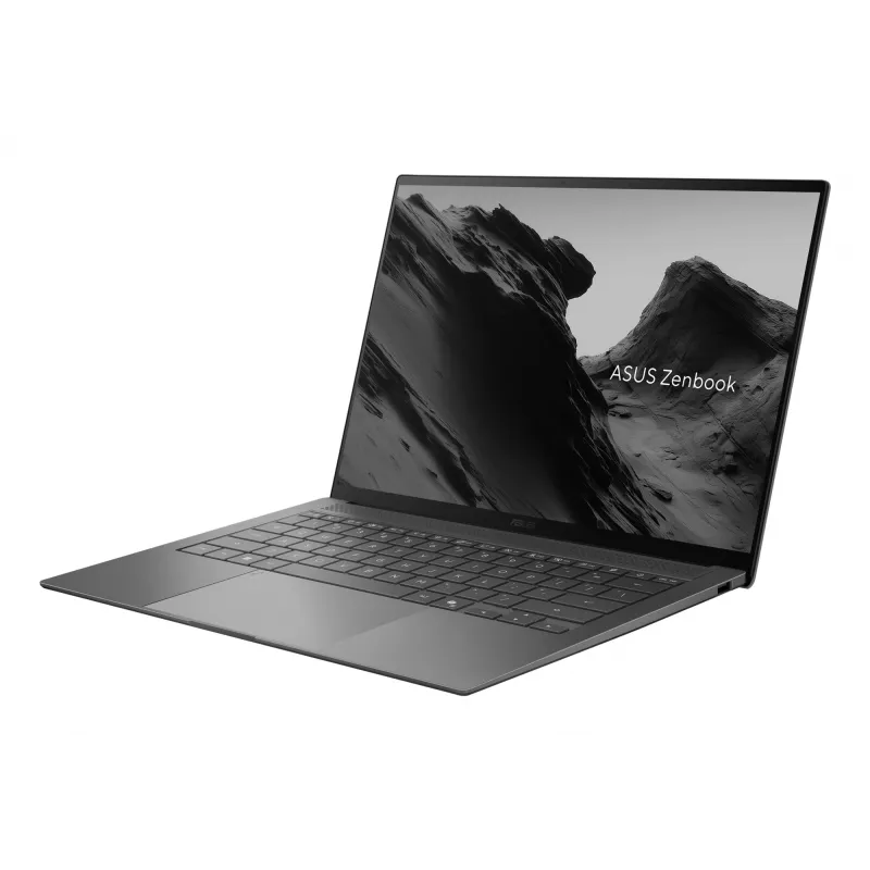 Portatīvais dators ASUS Zenbook S14 UX5406AA-SU052W — Intel Core Ultra 9 386H, 14 collu 3K skārienekrāns, 32 GB LPDDR5x, 1 TB SSD, Windows 11 Home, Pelēks