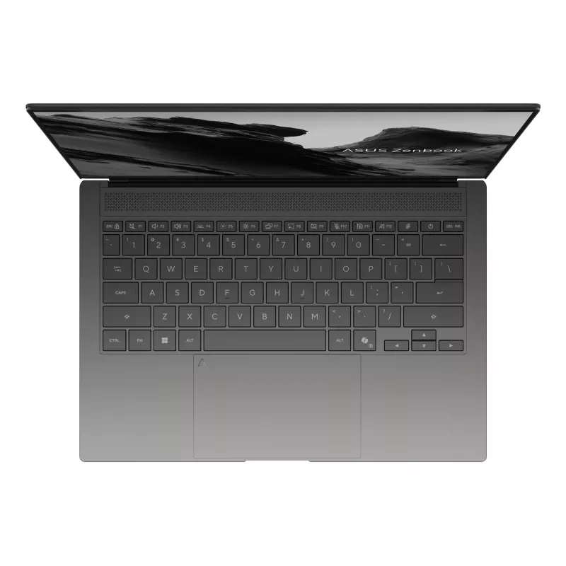 Portatīvais dators ASUS Zenbook S14 UX5406AA-SU052W — Intel Core Ultra 9 386H, 14 collu 3K skārienekrāns, 32 GB LPDDR5x, 1 TB SSD, Windows 11 Home, Pelēks