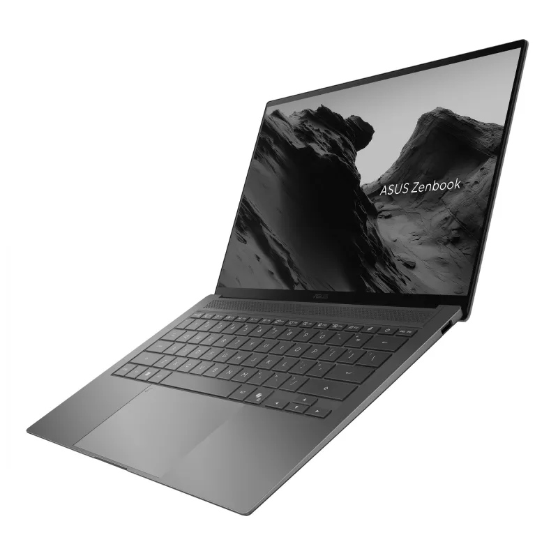 Portatīvais dators ASUS Zenbook S14 UX5406AA-SU052W — Intel Core Ultra 9 386H, 14 collu 3K skārienekrāns, 32 GB LPDDR5x, 1 TB SSD, Windows 11 Home, Pelēks