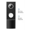 TP-Link Tapo Video Durvju Zvans D235 + D100C, 2K 5MP, 180°, IP66, Bezvadu, Melns/Balts