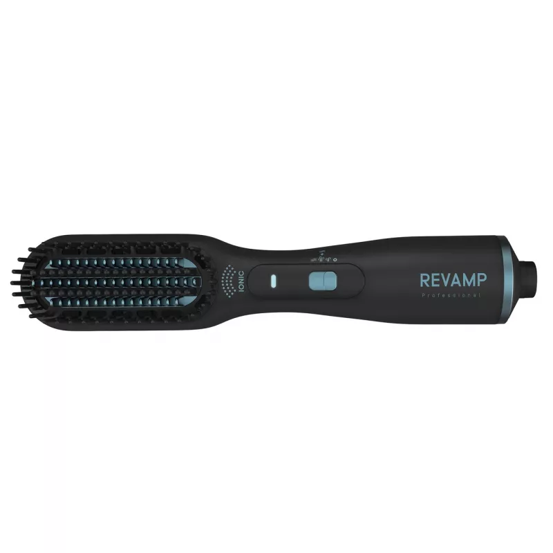 Revamp Progloss Deepform Straight & Style Blow karstā gaisa suka, melna, 550 W, 3 m