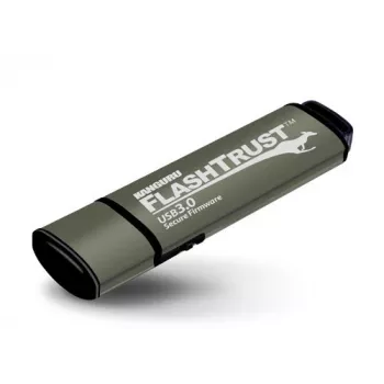 Kanguru FlashTrust™ USB 3.0 16 GB | Drošs zibatmiņas disks | Fiksēta programmatūra | Fizisks rakstīšanas aizsardzības slēdzis | Aizsardzība pret BadUSB | Atbilst NIST prasībām