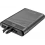 Sandberg Survivor Nano Powerbank 10000, 10000 mAh, Li-Ion, 3.7 V, 20 W, Melns