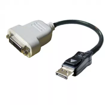 DisplayPort uz DVI-D kabelis DELL 023NVR 0.23m Melns Balts