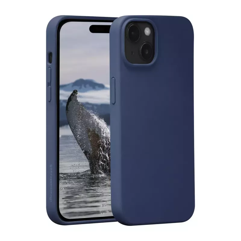 dbramante1928 Monaco Silicone Maciņš ar MagSafe iPhone 15 Pacific Blue