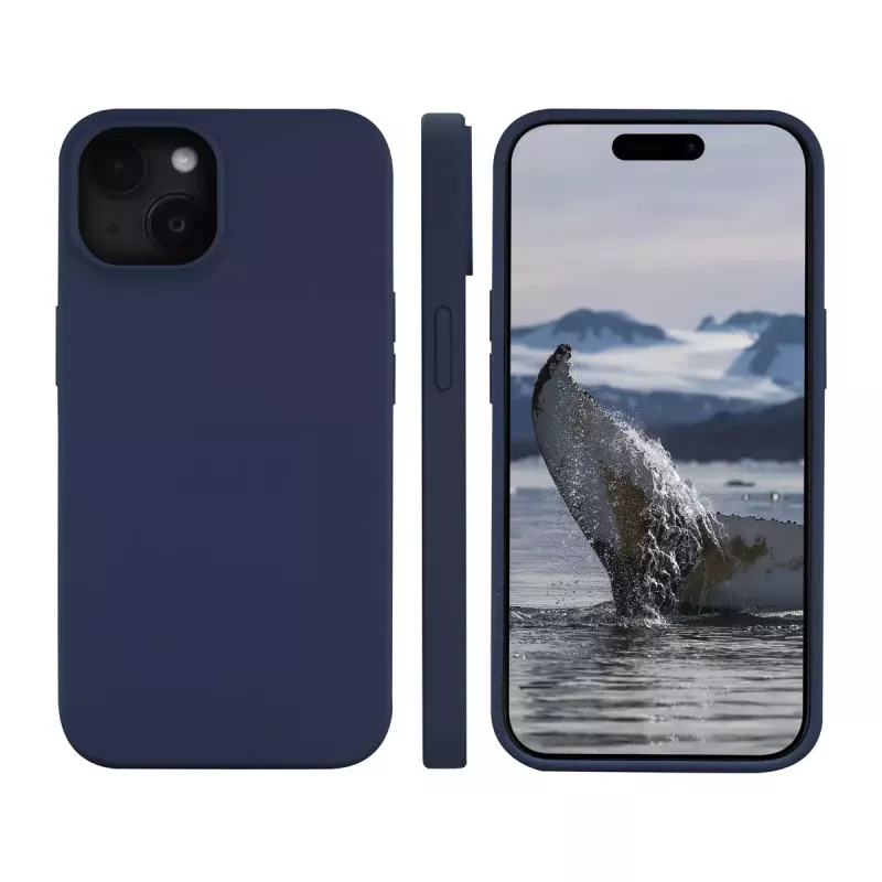 dbramante1928 Monaco Silicone Maciņš ar MagSafe iPhone 15 Pacific Blue