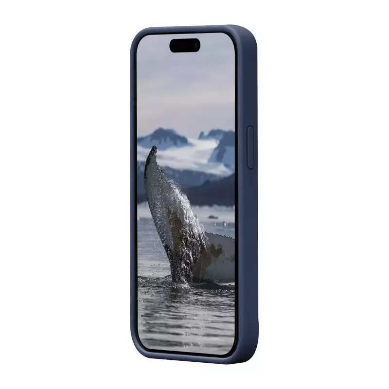 dbramante1928 Monaco Silicone Maciņš ar MagSafe iPhone 15 Pacific Blue