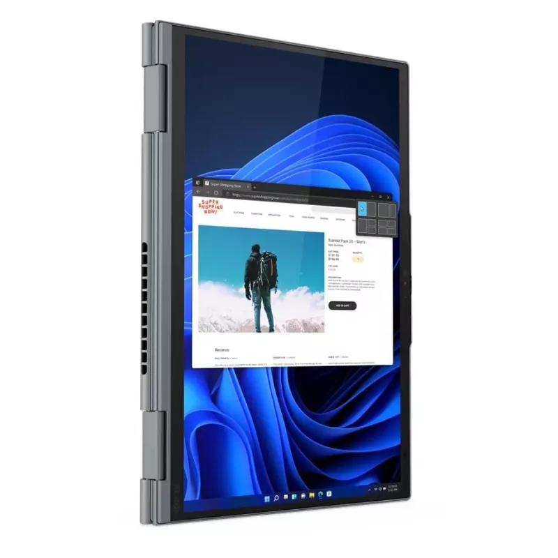 TIER1ASSET Lenovo ThinkPad X1 Yoga Gen 7 hibrīds 2-in-1, Intel Core i7-1270P, 14 collu skārienekrāns, 32 GB LPDDR5, 512 GB SSD, Windows 11 Pro