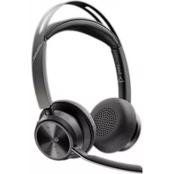 HP Poly Voyager Focus 2 Microsoft Teams sertificētas stereo Bluetooth austiņas ar USB-C-C un USB-C/A adapteri