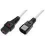 Strāvas vads MicroConnect C13–C14 ar IEC bloķēšanas savienotāju, 1 m