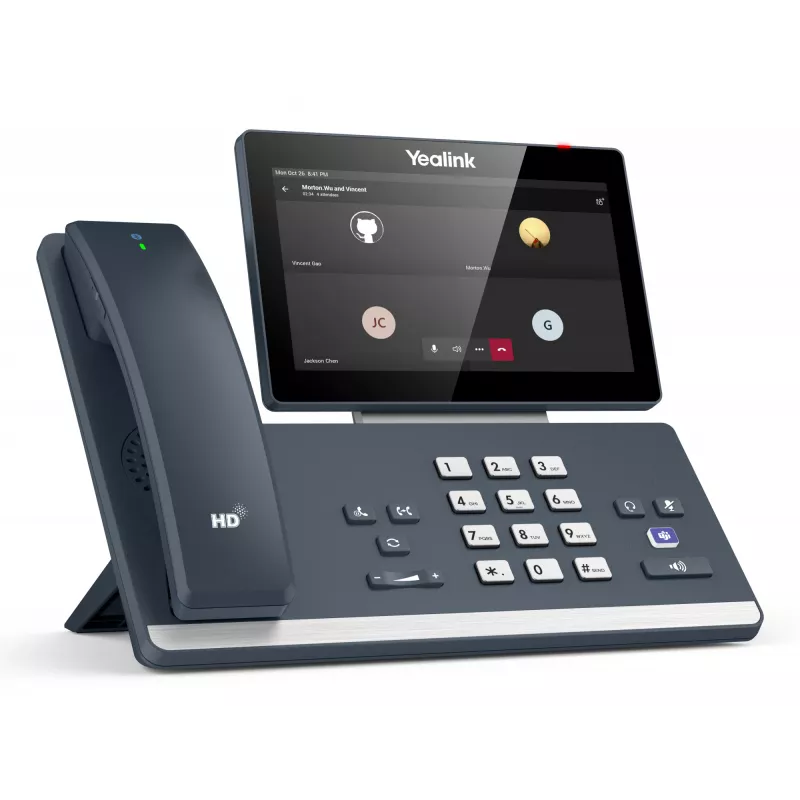 IP galda telefons Yealink MP58‑WH E2 Teams 7 collu skārienekrāns, HD audio, Microsoft Teams