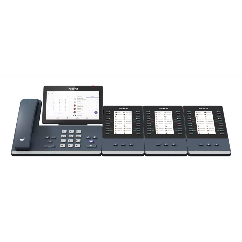 IP galda telefons Yealink MP58‑WH E2 Teams 7 collu skārienekrāns, HD audio, Microsoft Teams