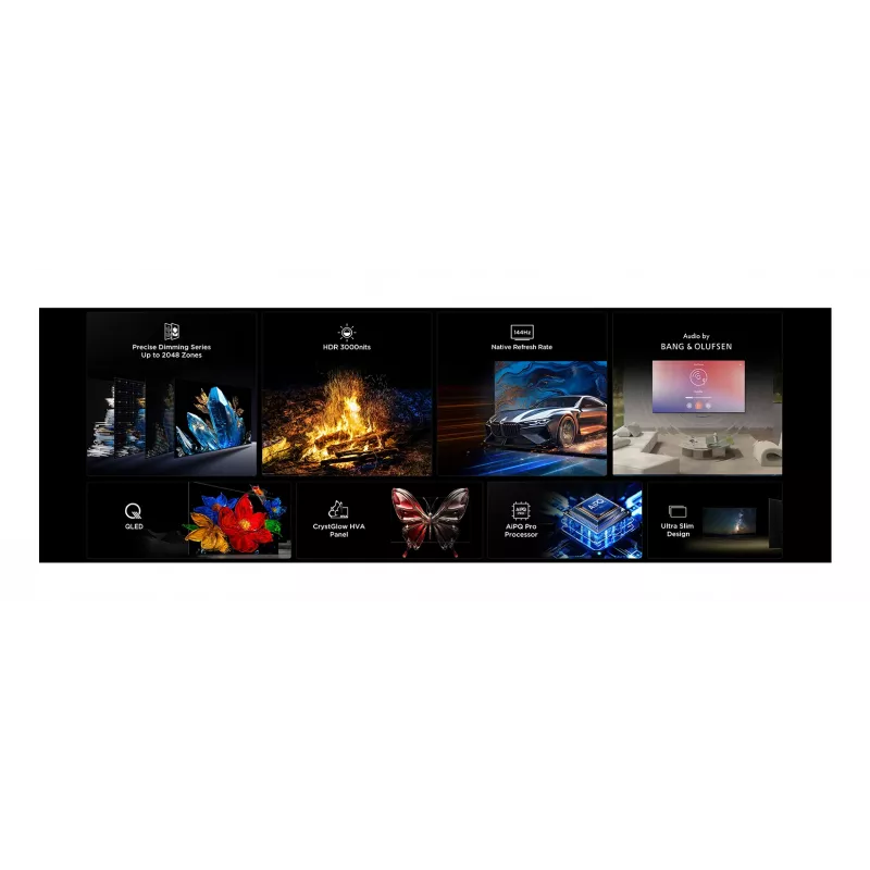 TCL 50C7K televizors 127 cm (50 inch) 4K Ultra HD Smart TV Wi-Fi Metālisks 2000 cd/m²