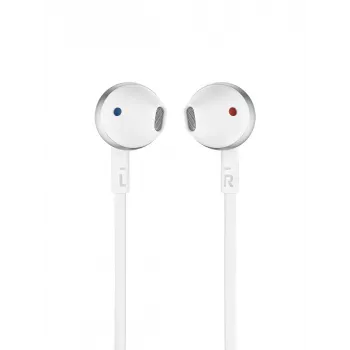 JBL Tune 205, vadu austiņas, 20 - 20000 Hz, zvaniem/mūzikai, 14.3 g, hroms, balts