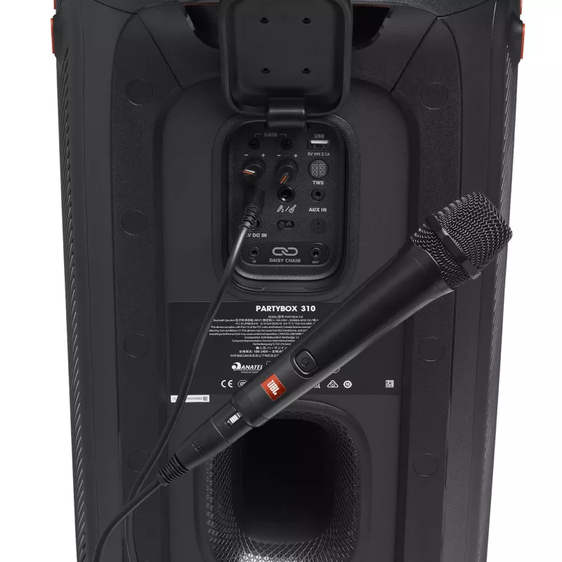 JBL PBM 100 Melns – karaokes mikrofons, -55 dB, 50–15000 Hz, 600 Ω, kardoīds, vadu