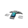 IP konferences telefons Yealink CP960 — sudraba, pogas un skārienjutīga vadība, Micro-USB B & USB-A, 338×338×74 mm