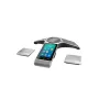 IP konferences telefons Yealink CP960 — sudraba, pogas un skārienjutīga vadība, Micro-USB B & USB-A, 338×338×74 mm