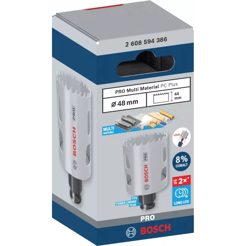 Urbzāģis Bosch PRO Multi Material PC Plus 44/48 mm — viens gabals urbjiem