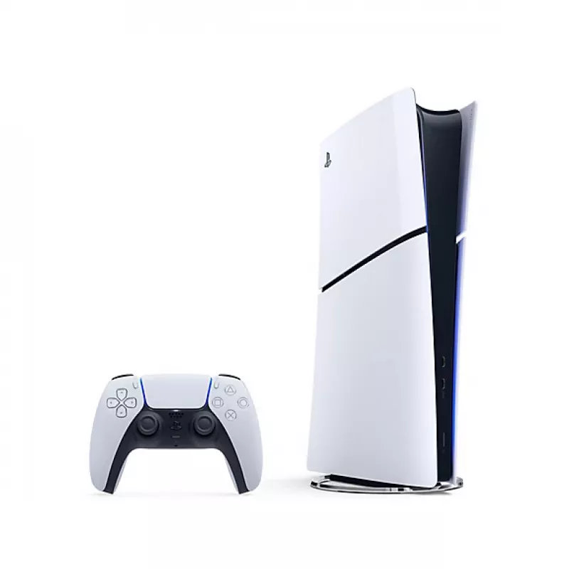 Sony PlayStation 5 (slim) Digital Edition, melna, balta, 1TB SSD