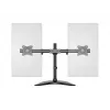 Multibrackets M Deskstand Basic Dual, brīvi stāvošs, 16 kg, 38.1 cm (15 collas), 68.6 cm (27 collas), 100 x 100 mm, Melns
