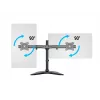 Multibrackets M Deskstand Basic Dual, brīvi stāvošs, 16 kg, 38.1 cm (15 collas), 68.6 cm (27 collas), 100 x 100 mm, Melns