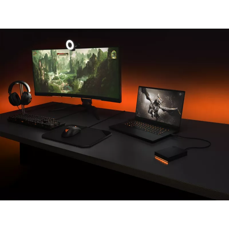Seagate Game Drive FireCuda ārējais cietais disks 5 TB Micro-USB B 3.2 Gen 1 (3.1 Gen 1) Melns