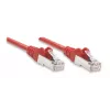 Intellinet tīkla vads, Cat5e, 3m, Sarkans, CCA, F/UTP, PVC, RJ45, zeltīti kontakti, Aizsargapvalks, Ar izciļņa aizsardzību, Polietilēna iepakojums