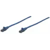 Intellinet tīkla vads, Cat6, 10m, Zils, CCA, U/UTP, PVC, RJ45, zeltīti kontakti, aizsargvāciņš, ar līkumu aizsardzību, mūža garantija