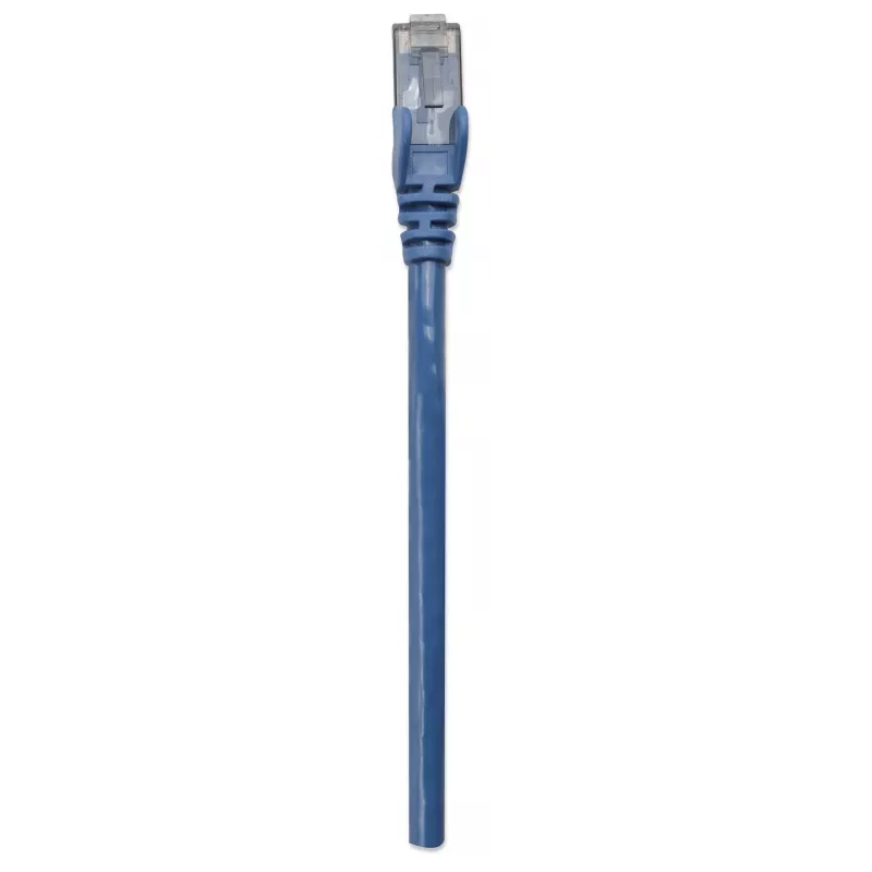 Intellinet tīkla vads, Cat6, 10m, Zils, CCA, U/UTP, PVC, RJ45, zeltīti kontakti, aizsargvāciņš, ar līkumu aizsardzību, mūža garantija