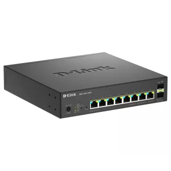 D-Link DMS-1250-10SPL 10 portu Multi-Gigabit viedais pārvaldāms PoE+ slēdzis ar 8 Multi-Gigabit 2.5G PoE un 2 10G SFP+ portiem