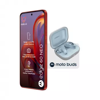 Motorola edge 60 neo + Moto Buds PG38C05749 16.1 cm (6.36 collu) Dual SIM Android 15 5G USB Type-C 8 GB 256 GB 5200 mAh Sarkans