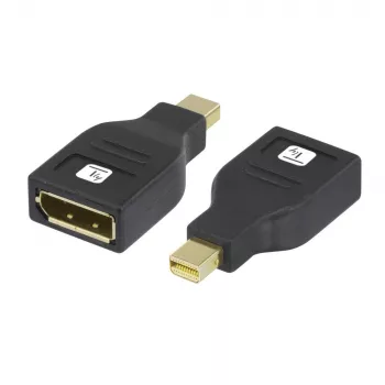 Techly IADAP DP-MDP2 adapteris no Mini DisplayPort uz DisplayPort, melns