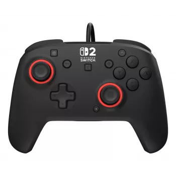Vadu spēļu kontrolieris Turtle Beach Rematch Nintendo Switch 2 — USB-C, 3 m kabelis, aizmugures poga, D-pad, Melns