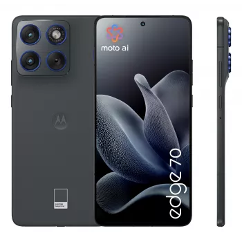 Viedtālrunis Motorola edge 70 — 6.7 collu (17 cm) OLED, Snapdragon 7 Gen 4, 8 GB RAM, 256 GB, Divas SIM, 5G, 4800 mAh, Pelēks