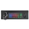 Mars Gaming 4-in-1 Gaming komplekts MCP-RGB3, vadu, USB, membrānas, RGB LED, melns, pele iekļauta