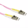 ACT 0,25 m LSZH Multimode 50/125 OM4 šķiedru kabelis, duplekss ar LC savienotājiem