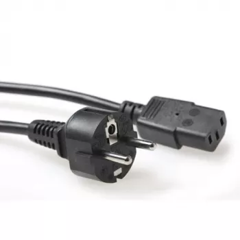 ACT Powercord strāvas vads CEE 7/7 vīrišķais (taisns) - C13 melns 2.5 m