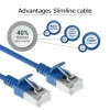 ACT Blue 1.5 m LSZH U/FTP CAT6A datacentra tievais patch kabelis, bezāķu RJ45 savienotāji