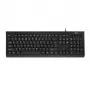 ACT Business klaviatūra USB (Qwerty/US izkārtojums), pilna izmēra (100%), vadu, USB, membrāna, QWERTY, melna