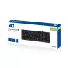 ACT Business klaviatūra USB (Qwerty/US izkārtojums), pilna izmēra (100%), vadu, USB, membrāna, QWERTY, melna