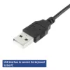 ACT Business klaviatūra USB (Qwerty/US izkārtojums), pilna izmēra (100%), vadu, USB, membrāna, QWERTY, melna