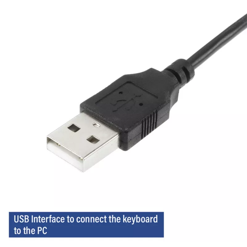 ACT Business klaviatūra USB (Qwerty/US izkārtojums), pilna izmēra (100%), vadu, USB, membrāna, QWERTY, melna